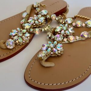 Trina Turk Iridescent Jewel Sandals